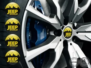 Jeep Adesivi Cupola Custom Etichette Ruota Pregiate